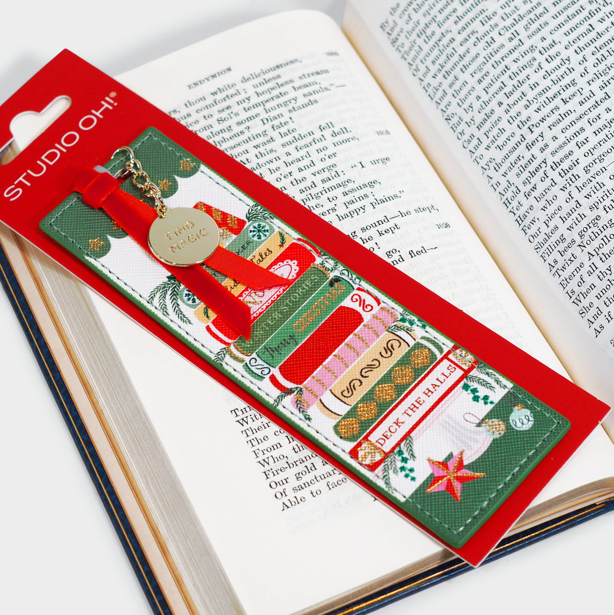 Bookish Christmas First Edition Bookmark