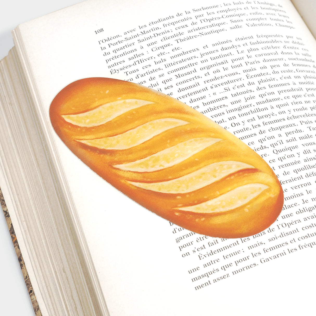 Bread Baguette Die-Cut Bookmark