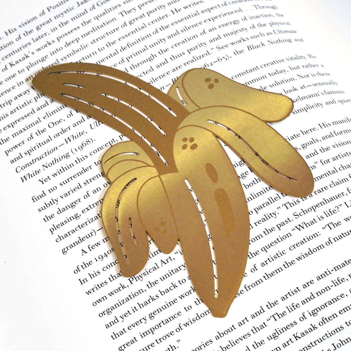 Cabana Banana Brass Bookmark