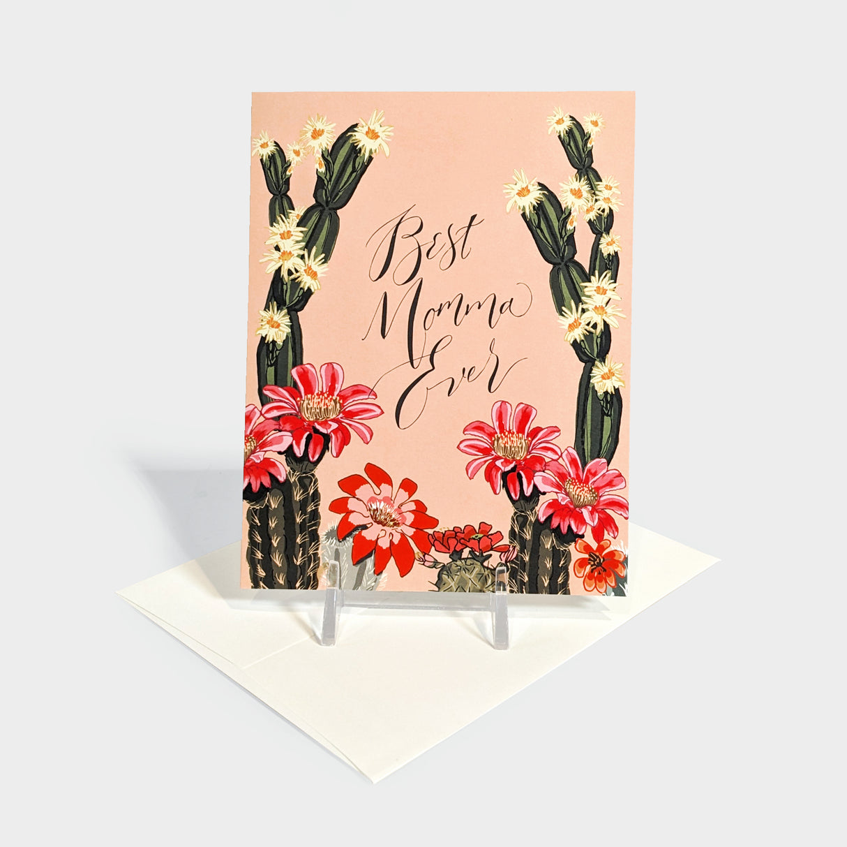 Cactus Bloom Mom Card