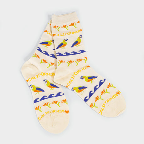 Cali Quail Crew Socks