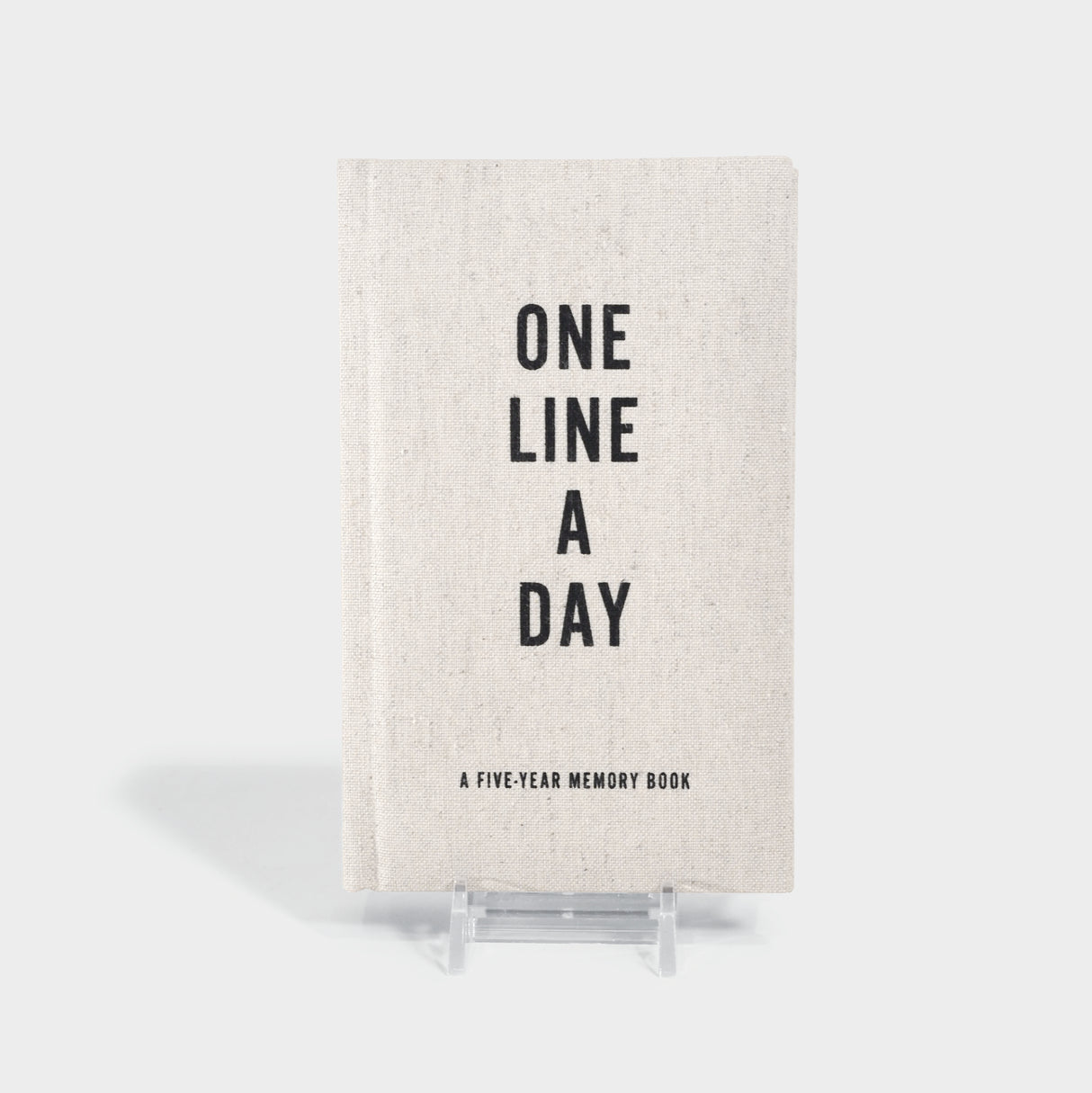 Canvas One Line a Day: A Five-Year Memory Book (Yearly Memory Journal and Diary, Natural Canvas Cover)