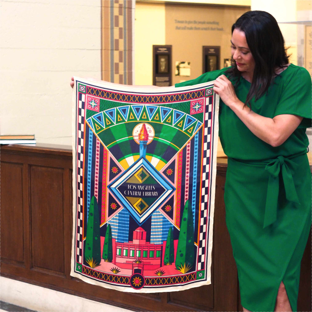 Central 100: Celebrating a Century of the Light of Learning Silk Scarf