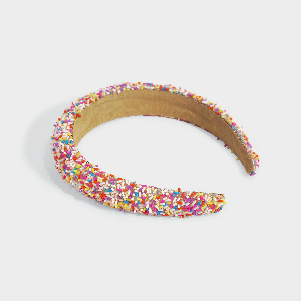 Confetti Puff Headband - Light Pink