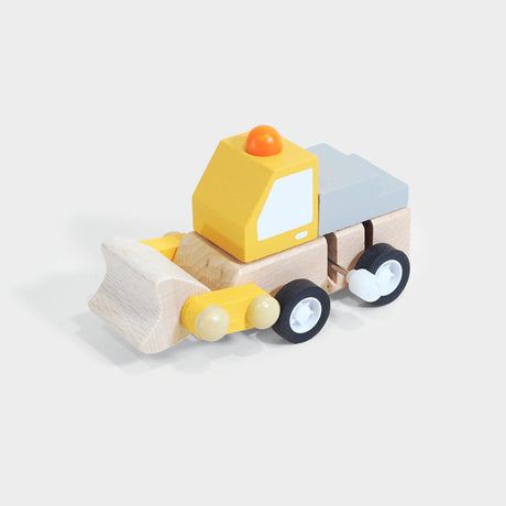 Construction Vehicle Wooden Wind-Up Toy