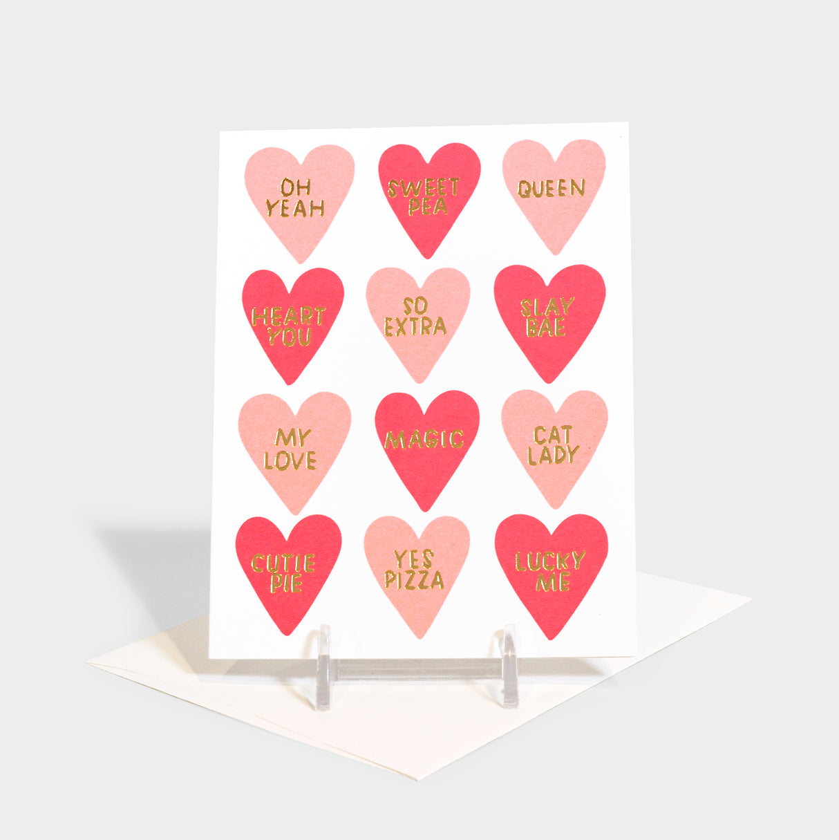 Conversation Hearts Card