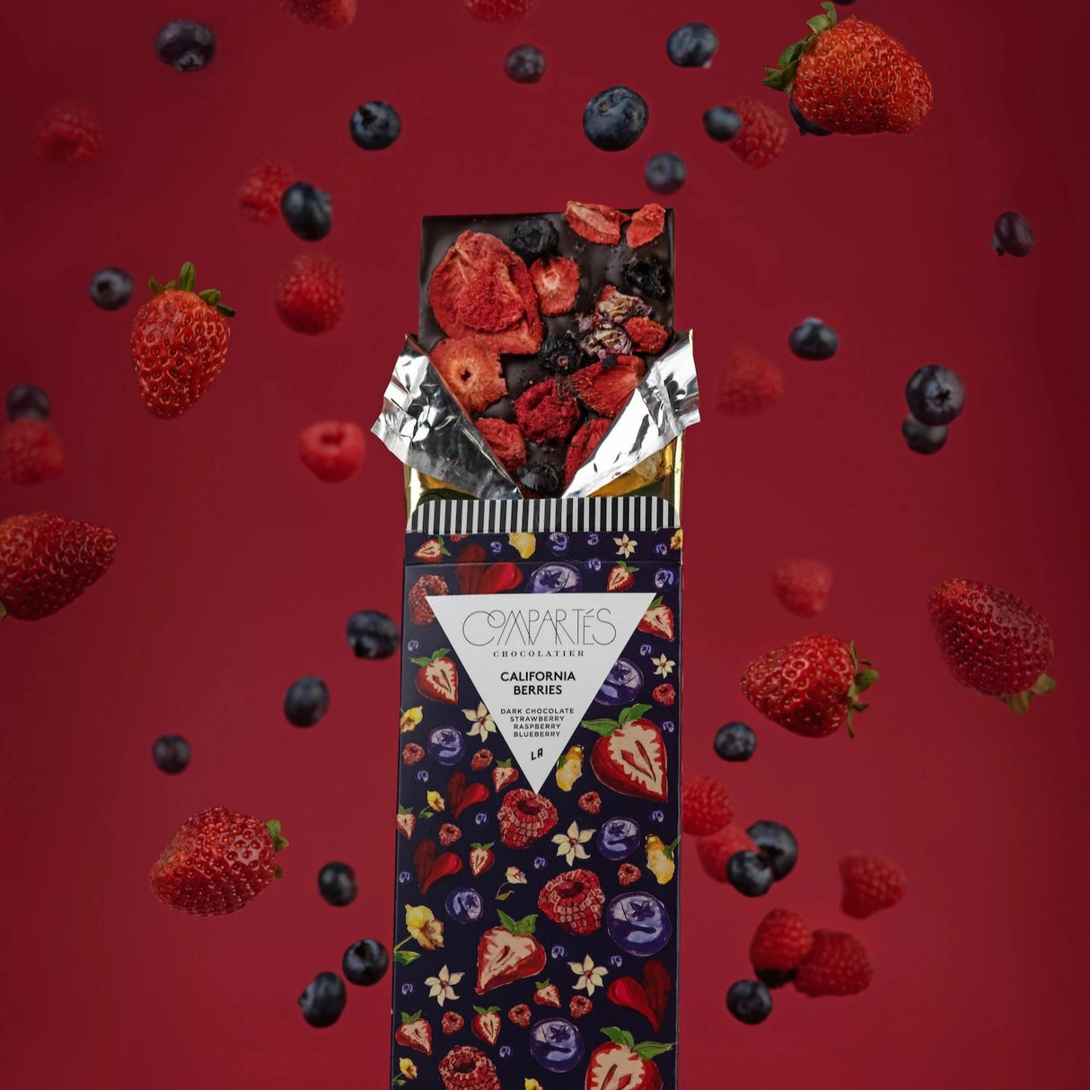 California Berries Dark Chocolate Bar