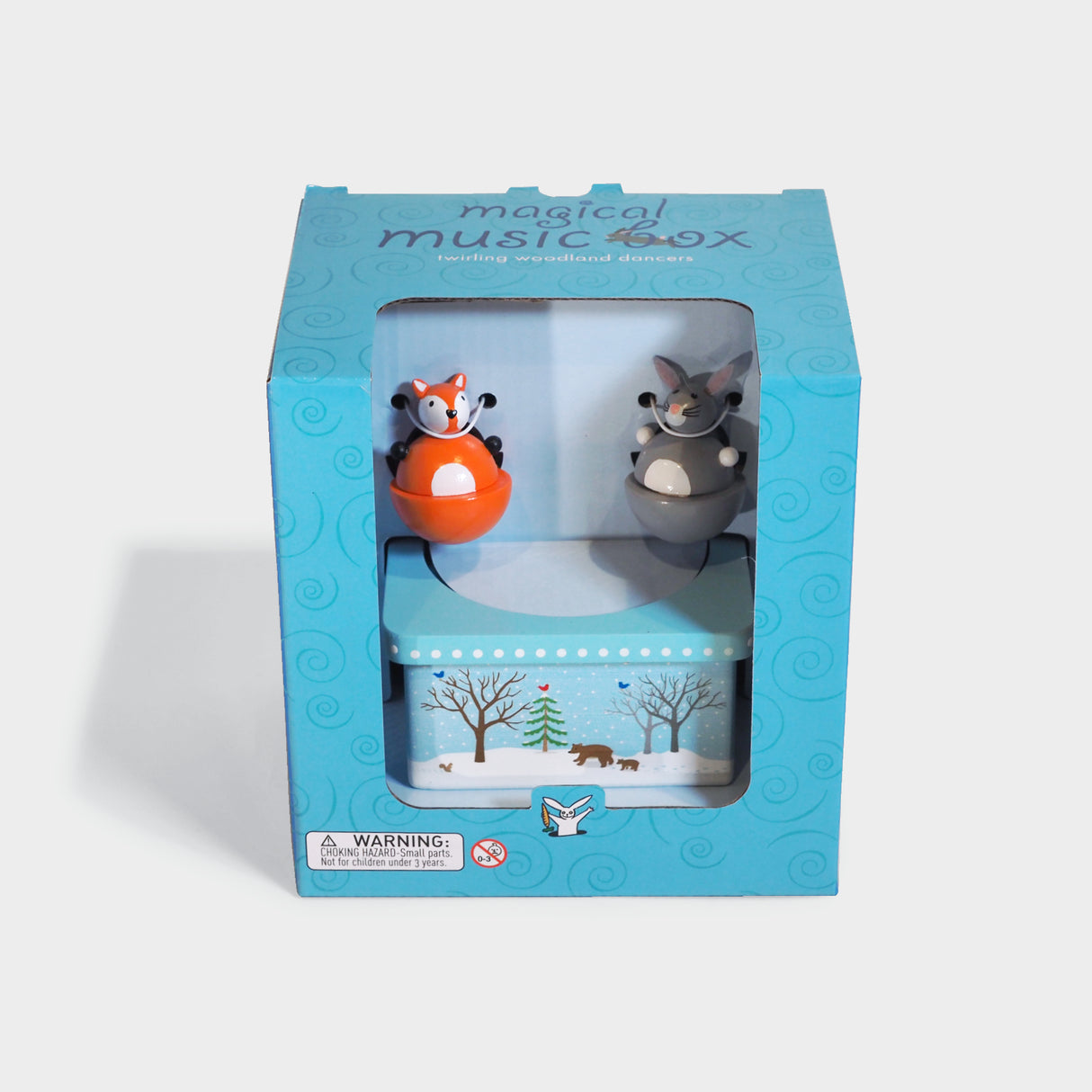 Dancing Fox & Bunny Music Box