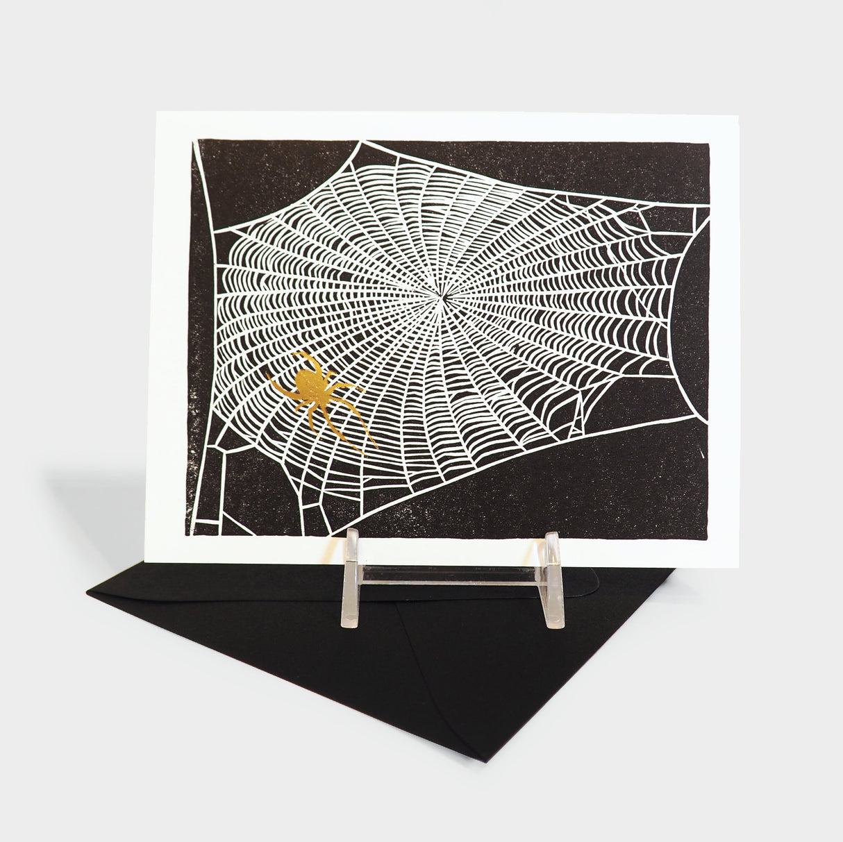 Darker Things Spiderweb Greeting Card