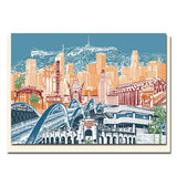Los Angeles Urban Collage Card