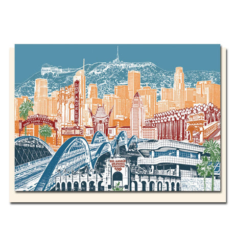 Los Angeles Urban Collage Card