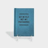 Definitely Not My Passwords Tiny Password Diary