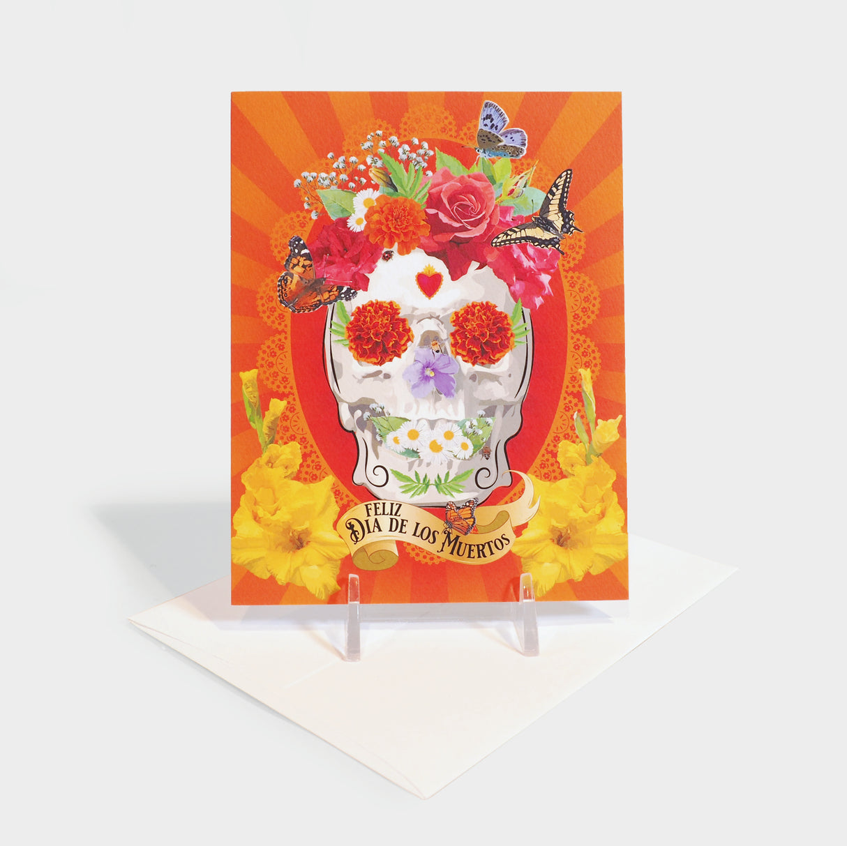 Dia de los Muertos Sugar Skull Card