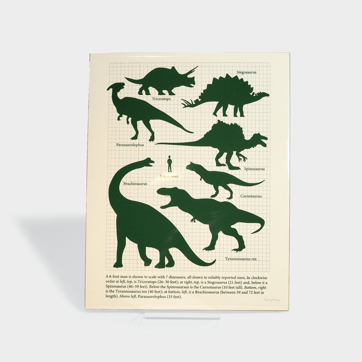 Dinosaurs Art Print Unframed