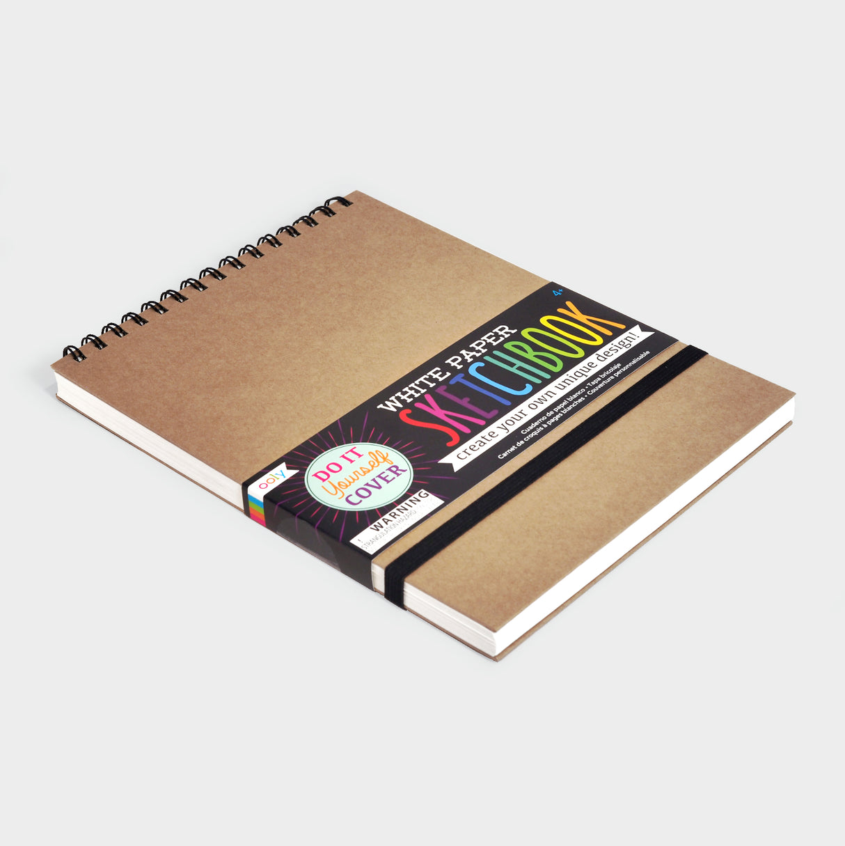 DIY Cover White Paper Sketchbook