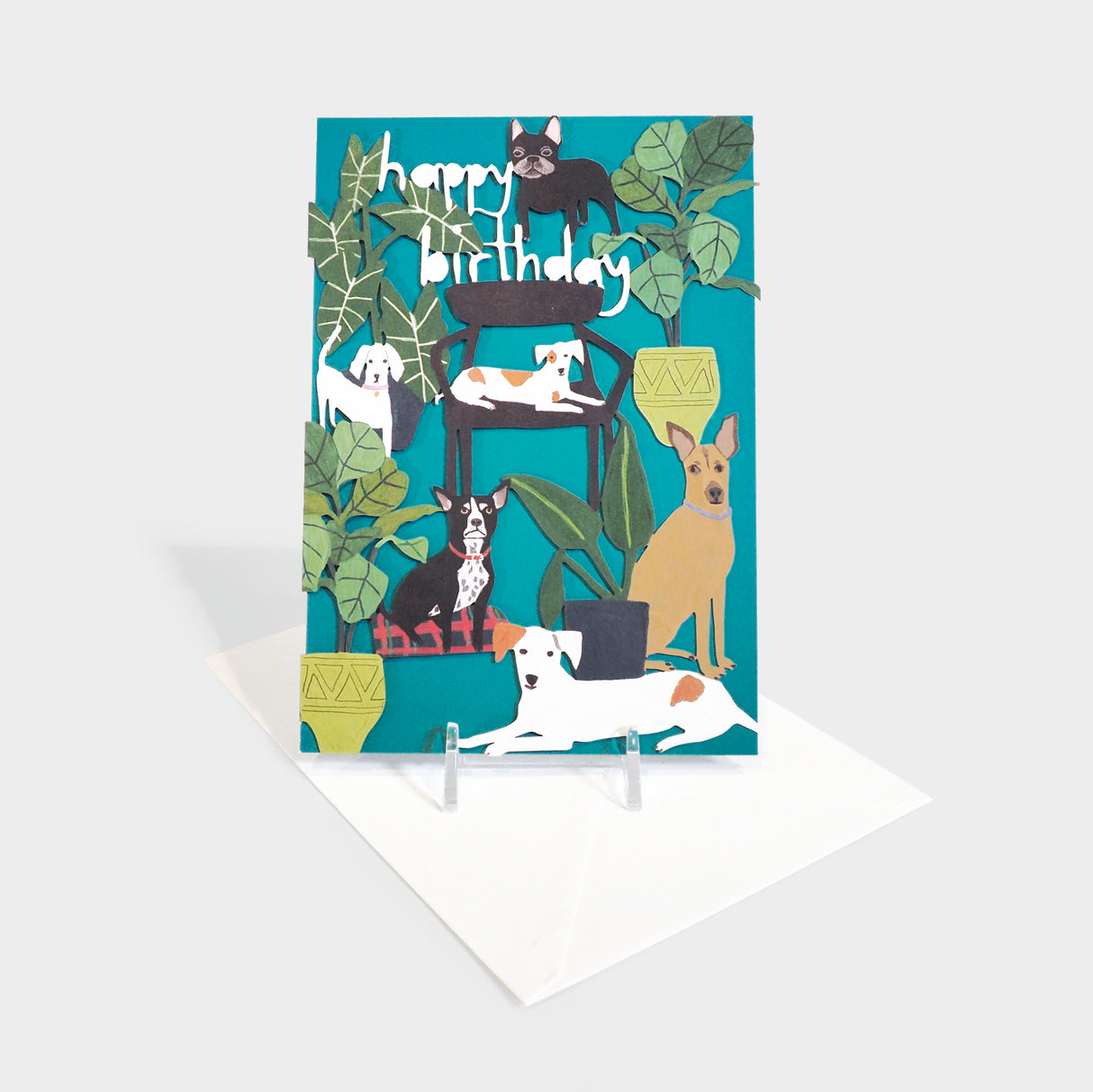 Dog Palais Lasercut Card