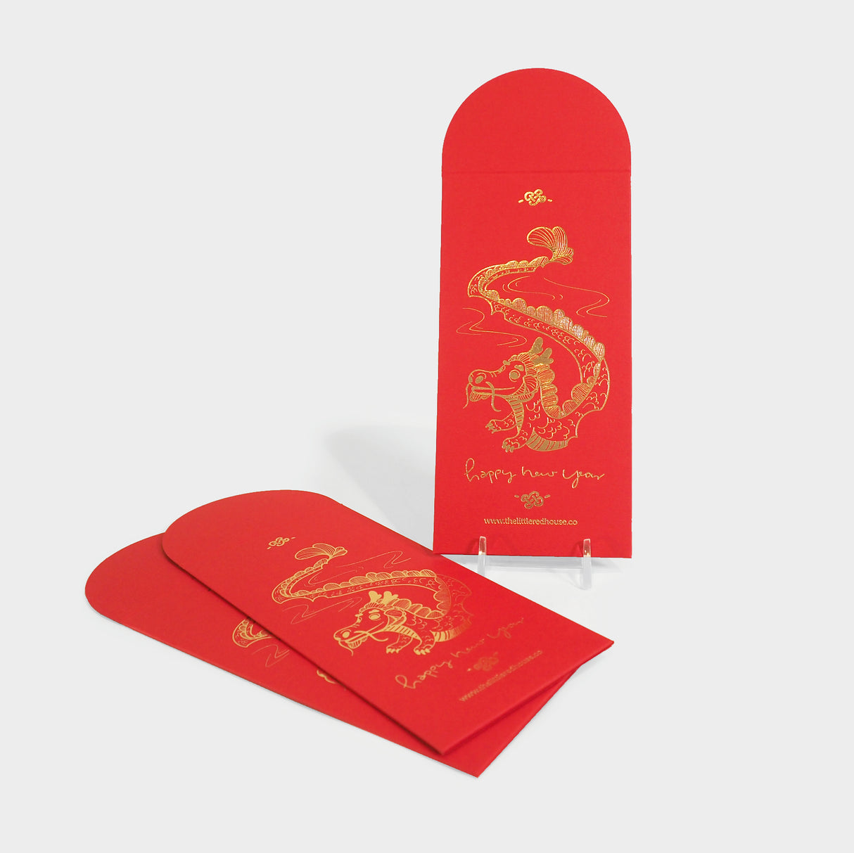 Dragon in Clouds Lunar New Year Red Pocket Envelopes