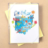 California Watercolor Map Boxed Card Set