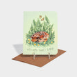 Greeting card with image of a fawn.