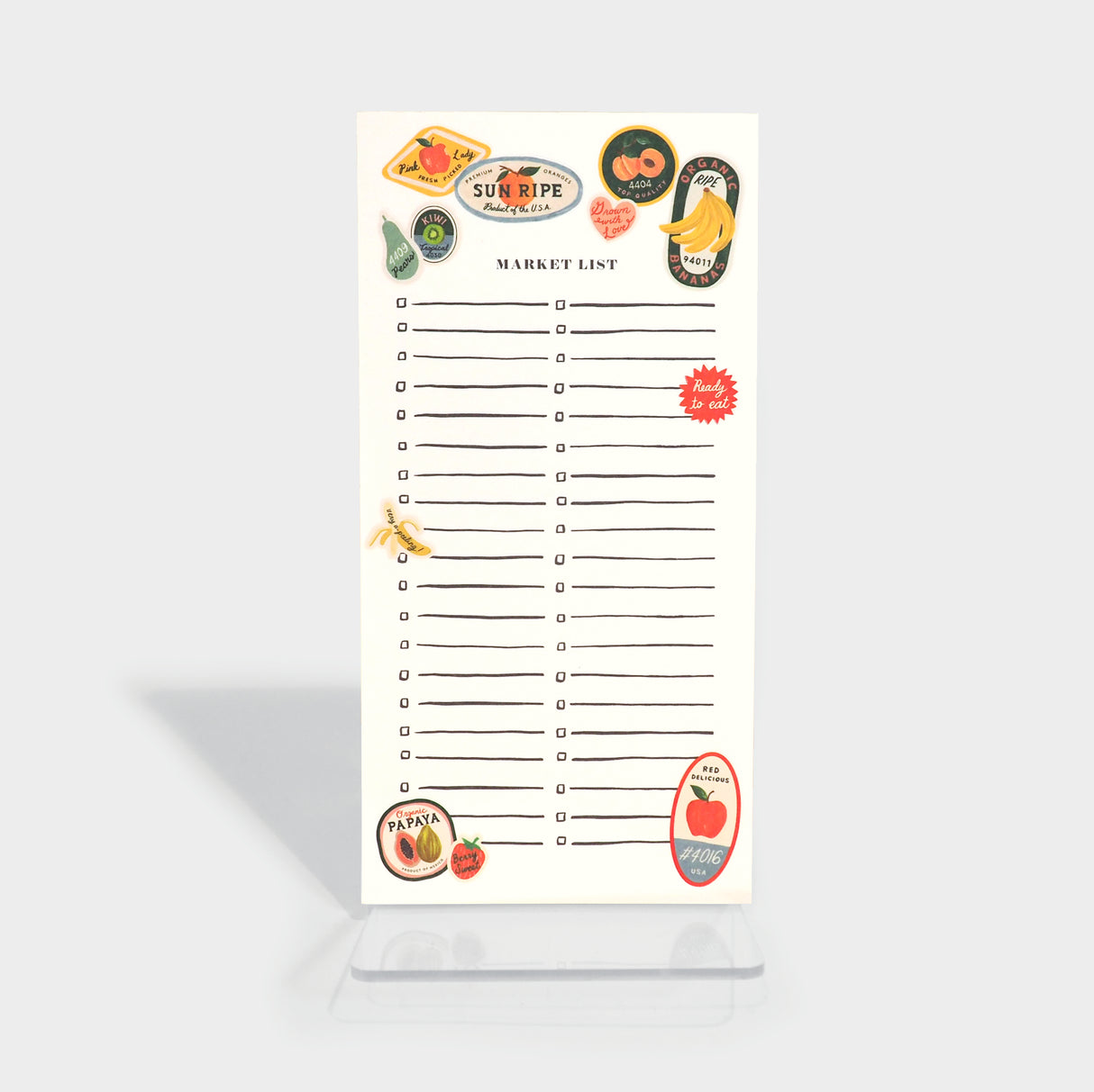 Fruit Stickers Market Pad