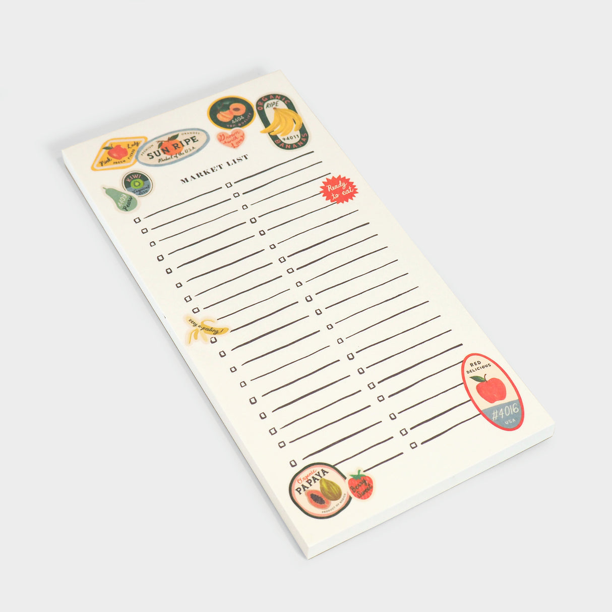 Fruit Stickers Market Pad