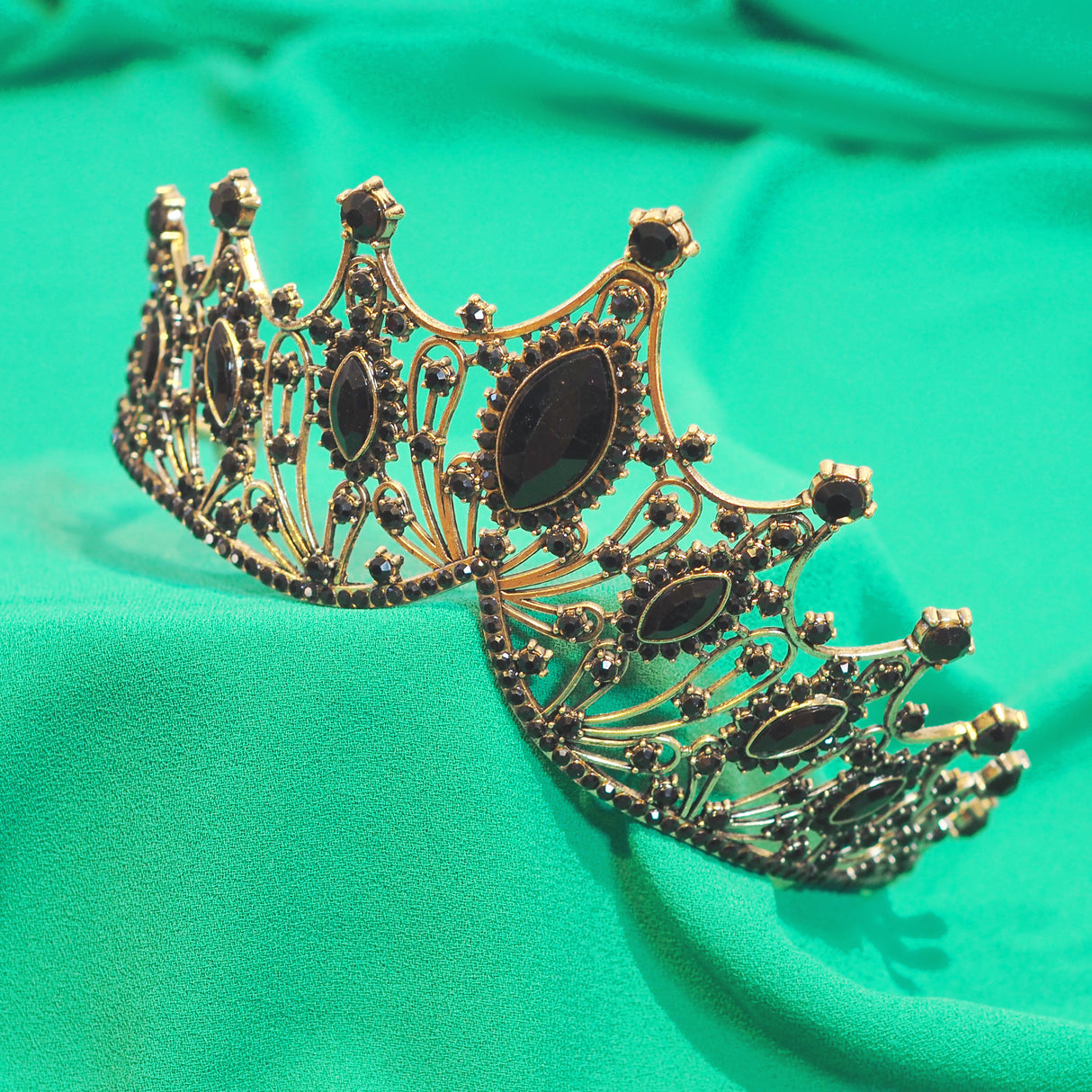 Gold & Black Tiara