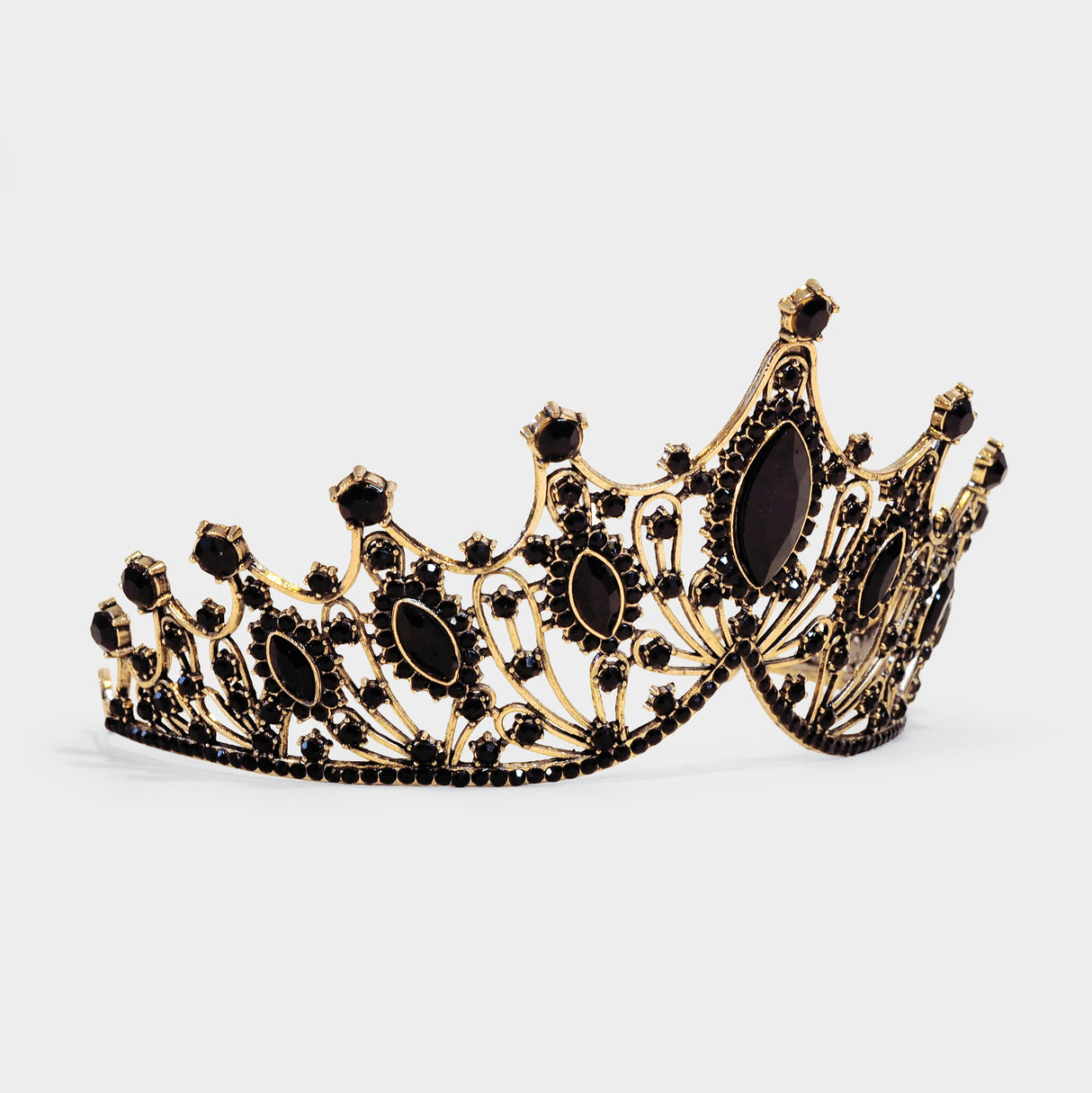 Gold & Black Tiara
