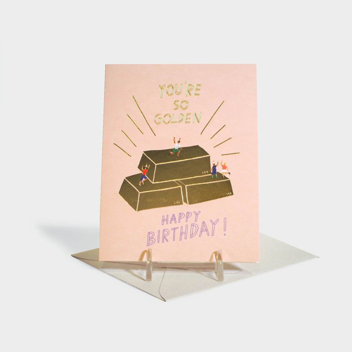 Golden Birthday Card