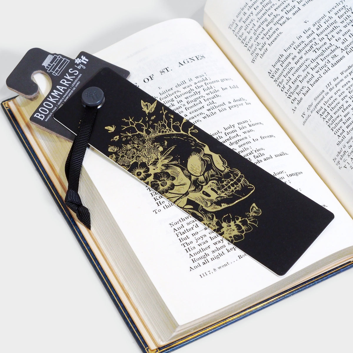 Gold Skull Bookmark