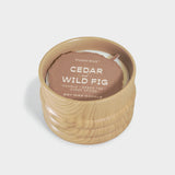 Grain 12 Ounce Ceramic Wood Candle