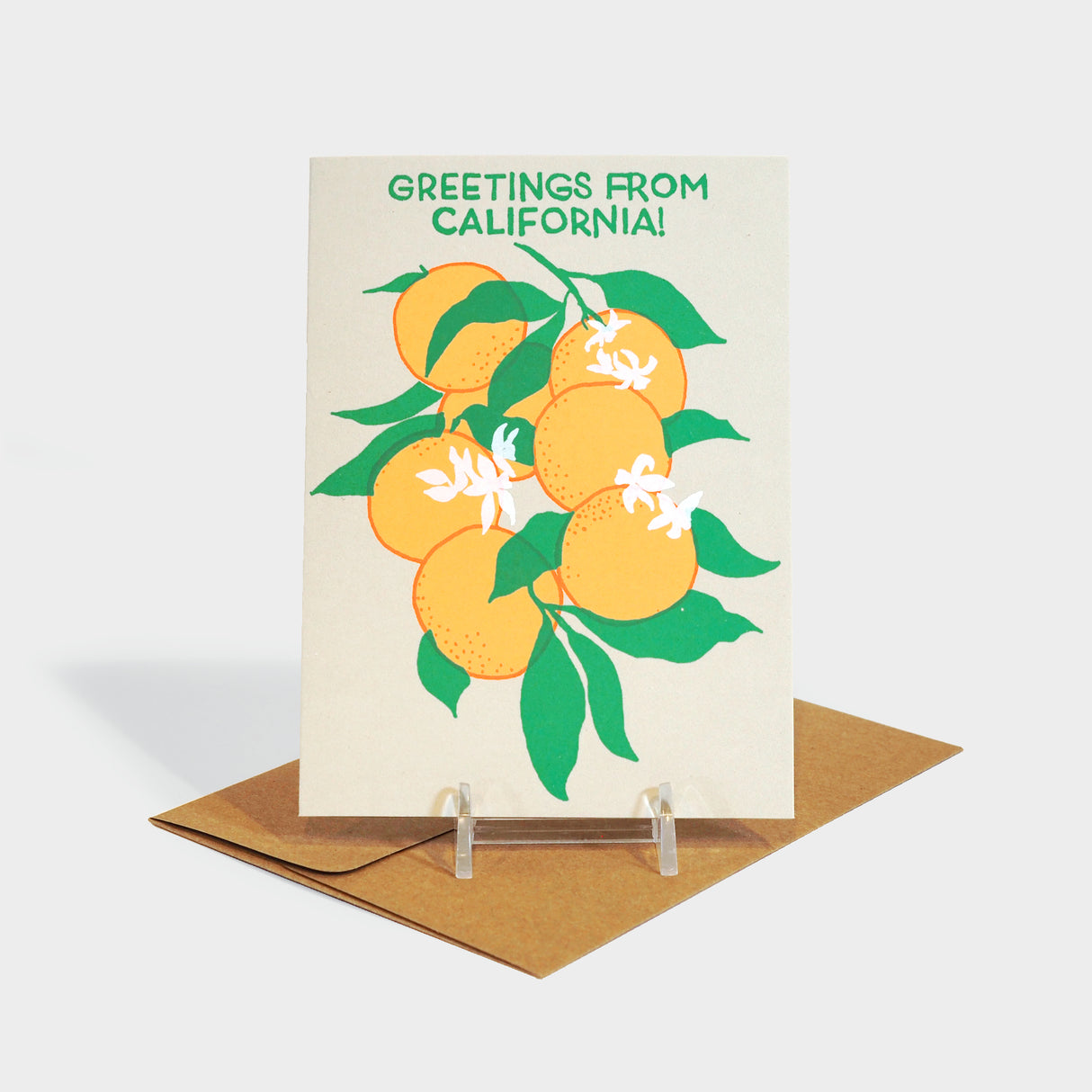 Greetings From California Citrus Greeting Card