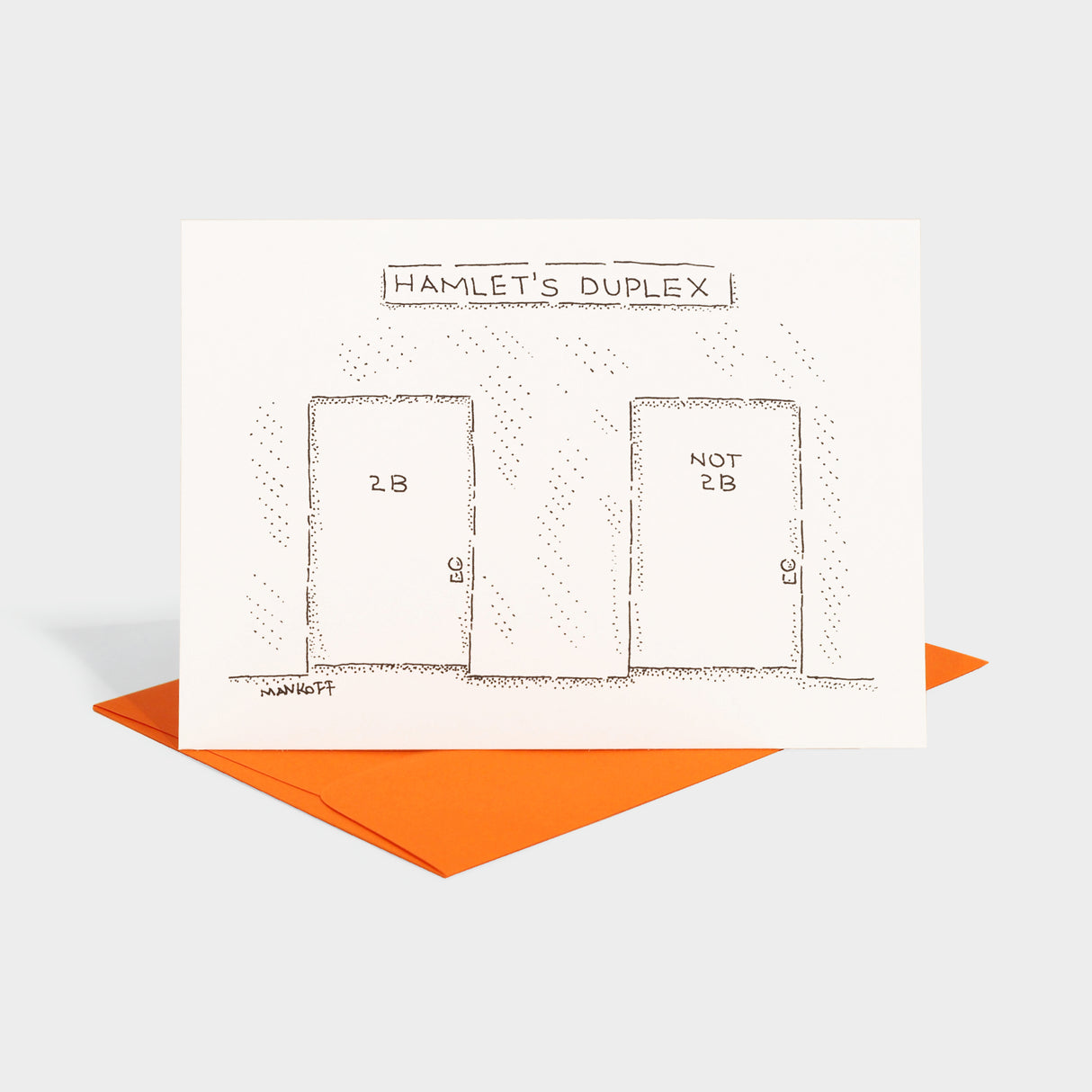 Hamlet's Duplex Greeting Card