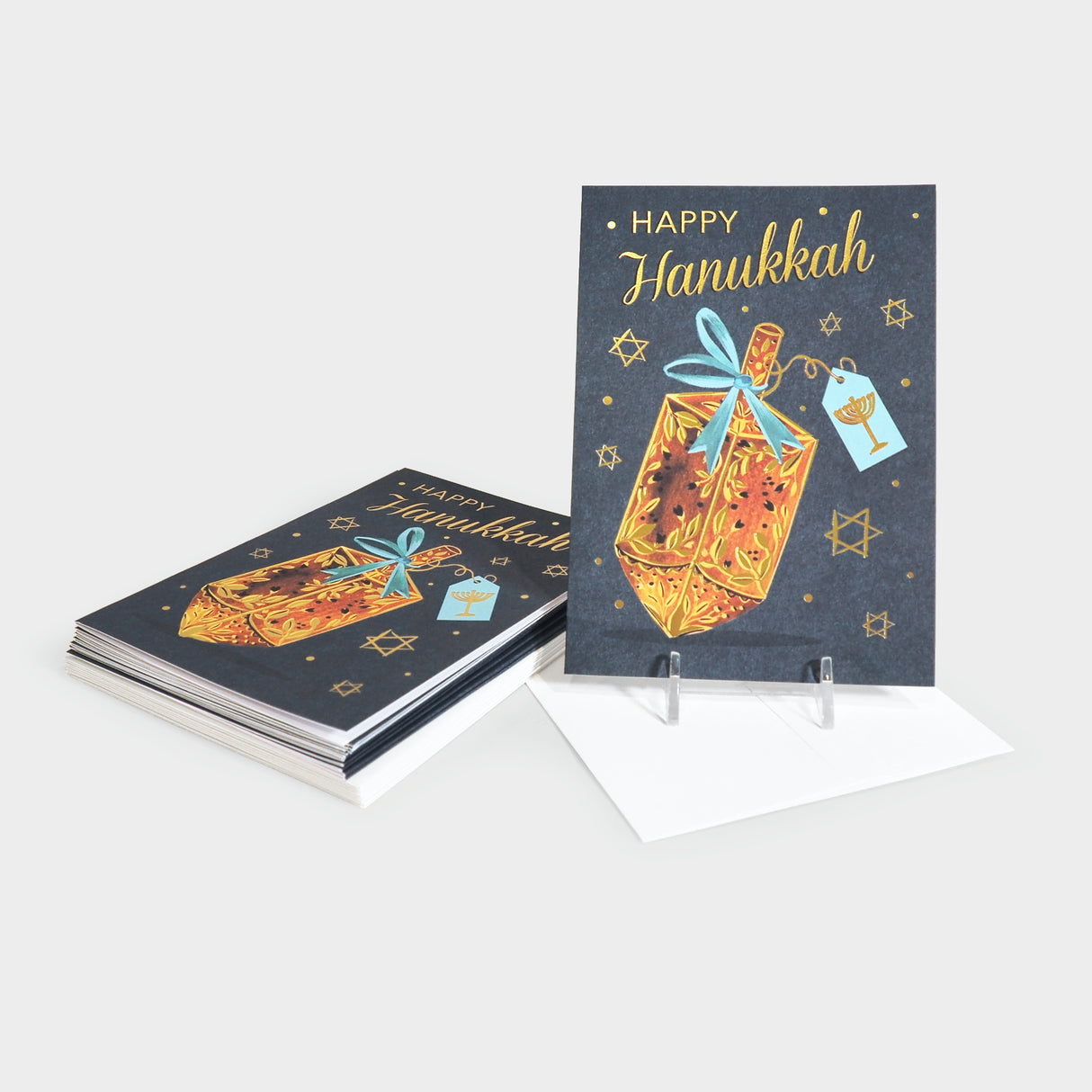 Hanukkah Dreidel Greeting Card Set