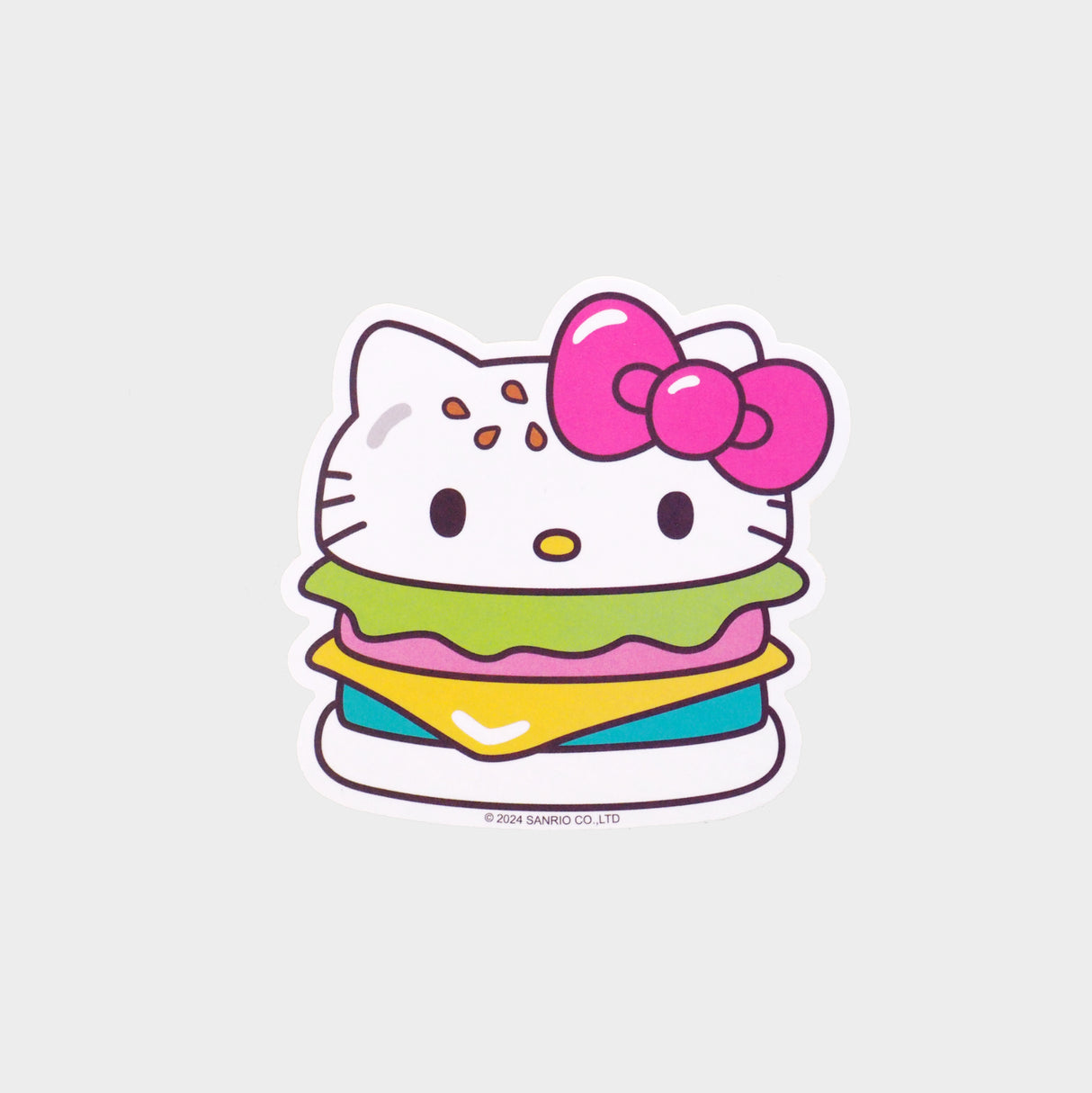 Hello Kitty Burger Vinyl Sticker