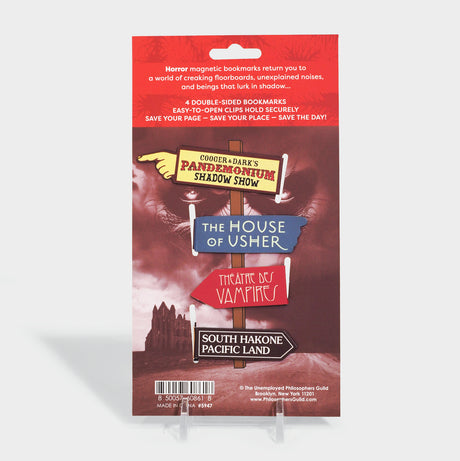 Horror Magnetic Bookmark Set