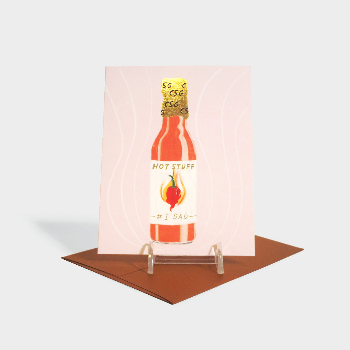 Hot Sauce Father's Day Card