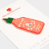 Hot Sauce Stick-On Chenille Patch