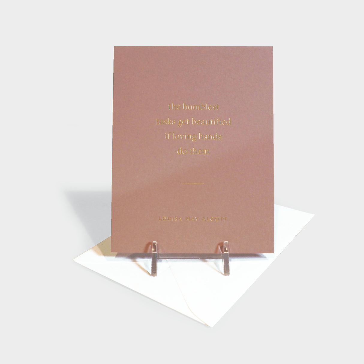 Humble and Beautiful Greeting Card