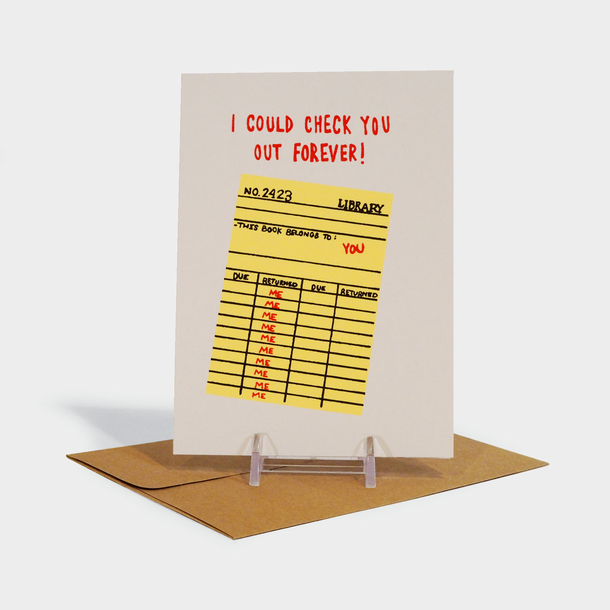 I Could Check You Out Forever Greeting Card