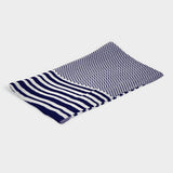 Italian Stripe Scarf in Blueberry/Surf Spray