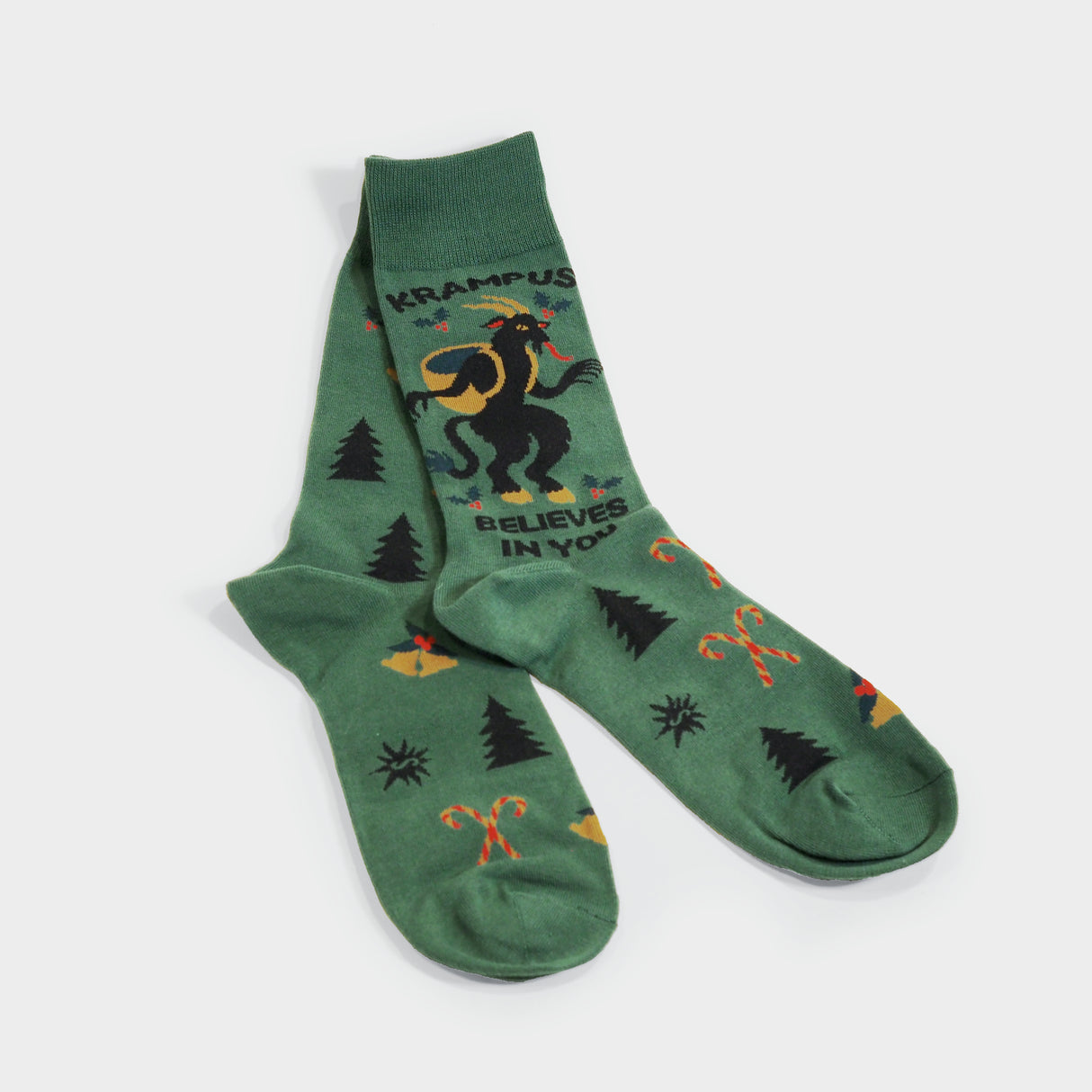 Krampus Believes in You Crew Socks