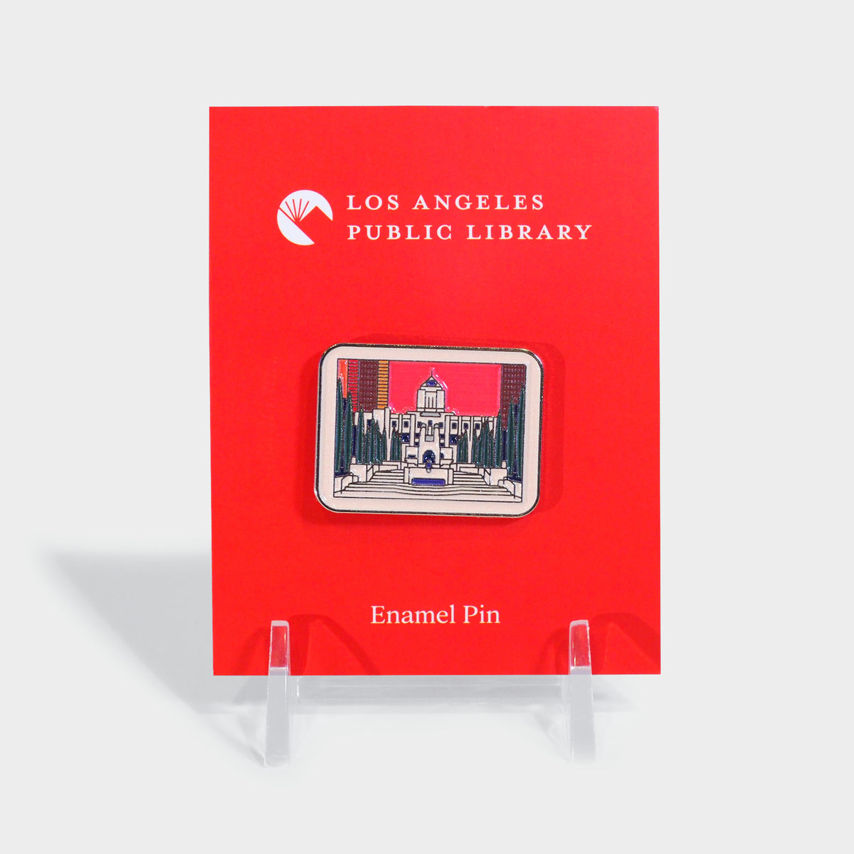 Library Gold Pin Los Angeles Public Library Centennial Enamel Pin – The Library Store