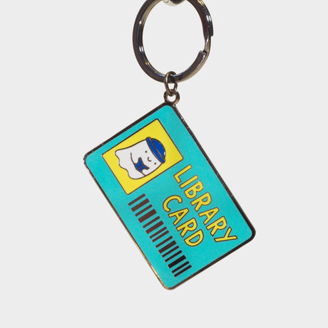 Library Card Keychain