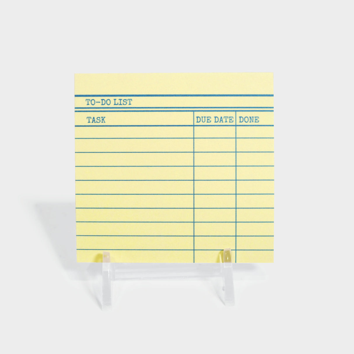 Library Card Post-It Sticky Notes - Yellow