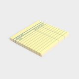 Library Card Post-It Sticky Notes - Yellow