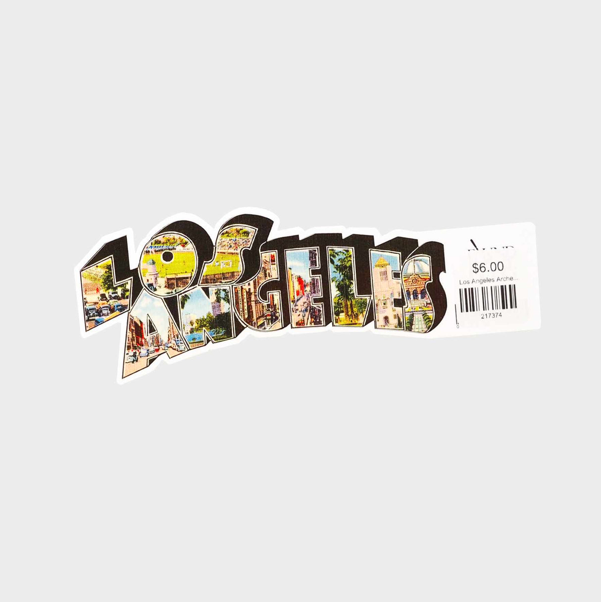 Los Angeles Arched Die Cut Sticker