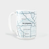 Los Angeles CA Map 15 oz Ceramic Mug