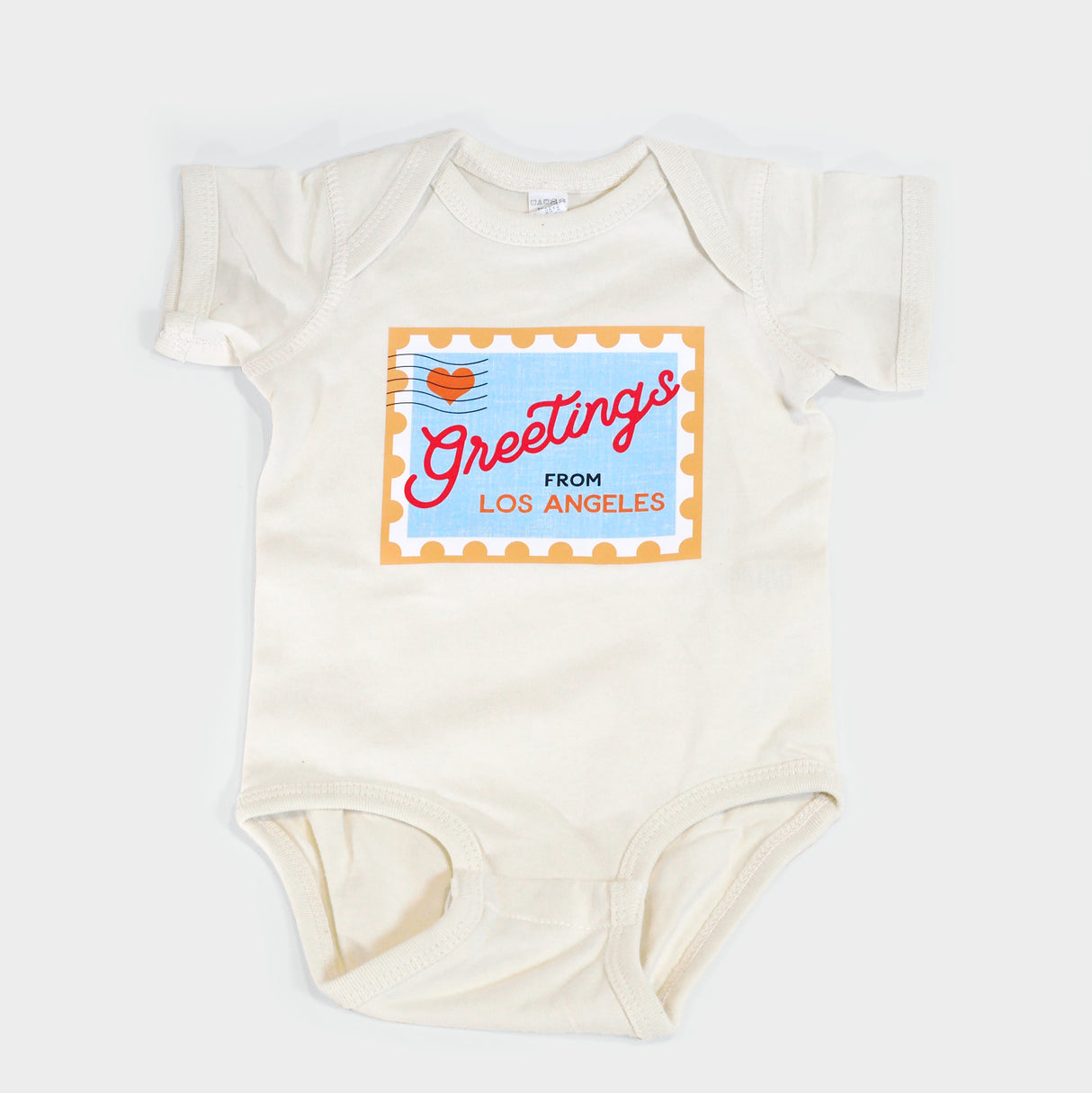 Los Angeles Postage Stamp Baby Bodysuit