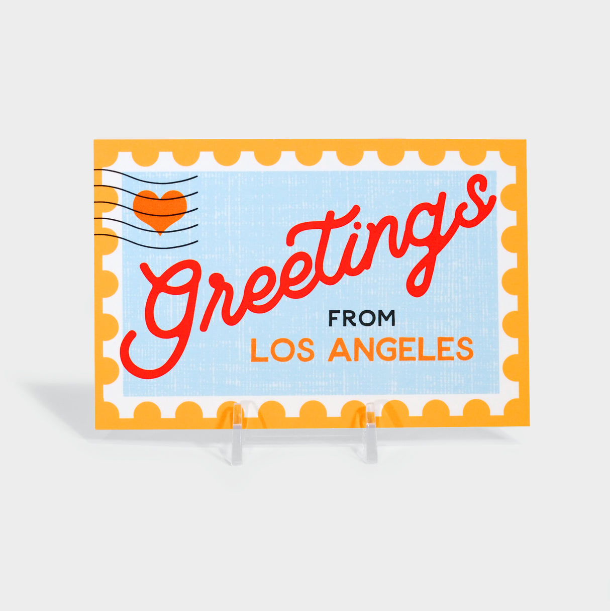 Los Angeles Postage Stamp Post Card