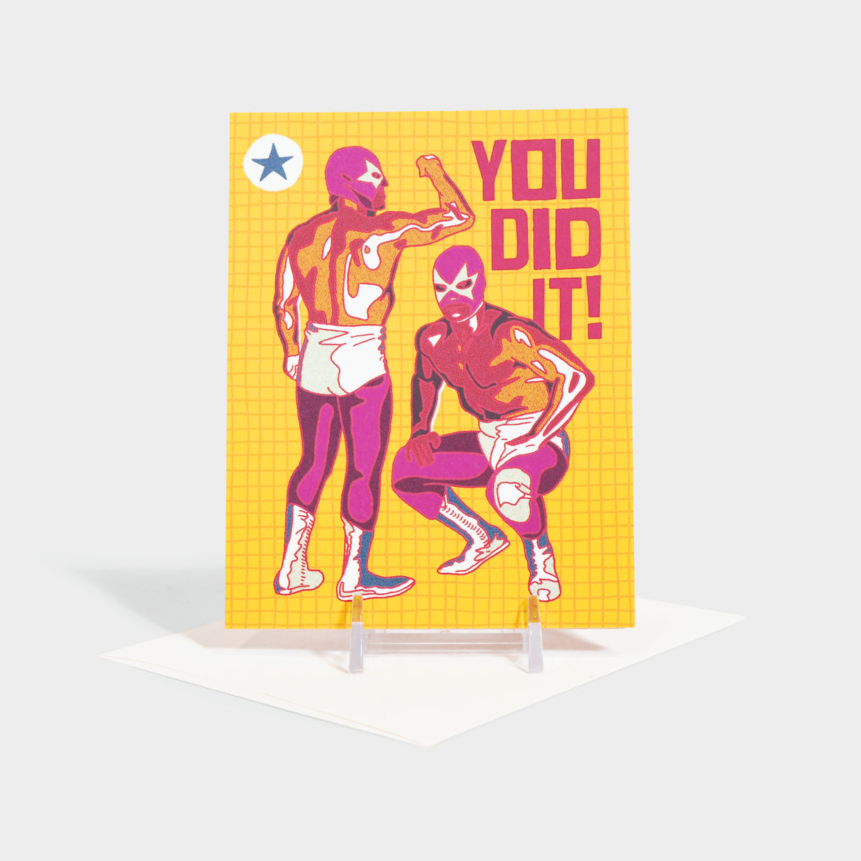 Luchador Congrats Greeting Card